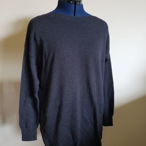 Grey Old Navy bateau neckline sweater